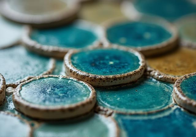 Ręcznie robiona gra ceramiczna na stole